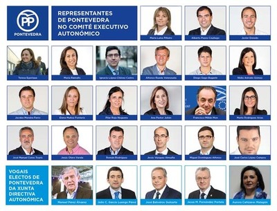 O COMIT EXECUTIVO DO PPDEG CONTA CON 21 PONTEVEDRESES