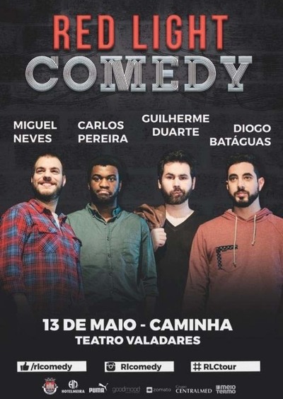 RED LIGHT COMEDY EM EXIBIO NO VALADARES, TEATRO MUNICIPAL DE CAMINHA