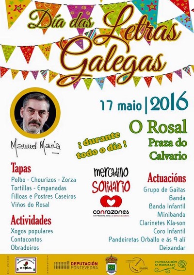 DIA DAS LETRAS GALEGAS CHEO DE ACTIVIDADES NO ROSAL