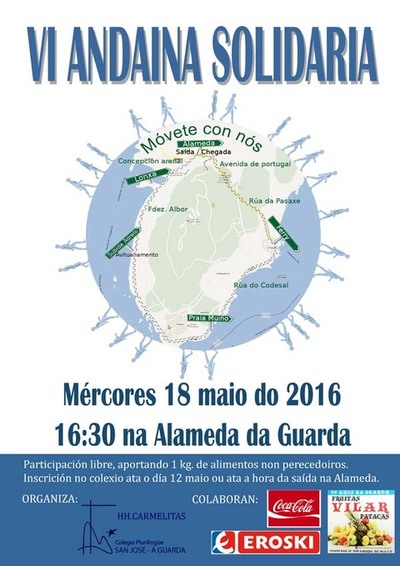VI ANDAINA SOLIDARIA O MRCORES 18 DE MAIO NA GUARDA