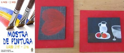 EXPOSICIN DO CURSO DE PINTURA NA CASA DOS ALONSO DE A GUARDA