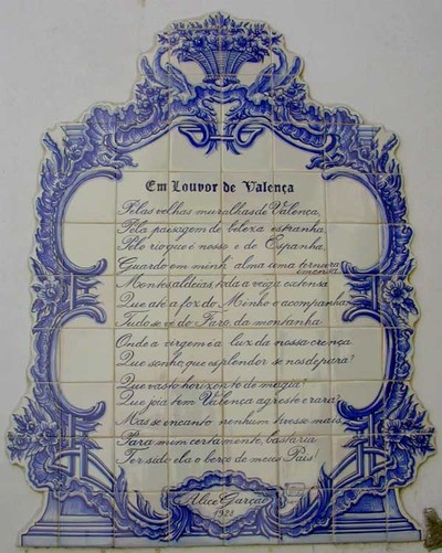 A arte do azulejo em Portugal: patrimnio azulejar de Valena