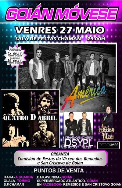 A COMISIN DE FESTAS VIRXE DOS REMEDIOS E SAN CRISTOVO ORGANIZA GOIN MVESE