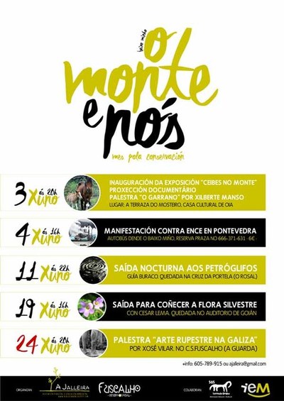 A Jalleira e o CS Fuscalho organizan varias actividades en xuo: Mes da conservacin