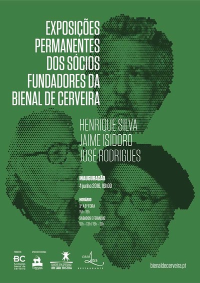 FBAC lembra scios fundadores da Bienal de Cerveira - Henrique Silva, Jaime Isidoro e Jos Rodrigues