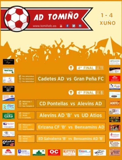Os cuartos de final da copa non se fan esperar: Encontros o mrcores e o xoves para o AD Tomio