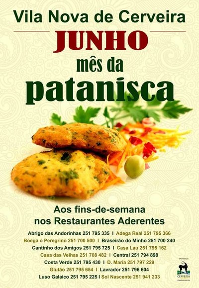 Em junho, venha degustar a patanisca em Vila Nova de Cerveira