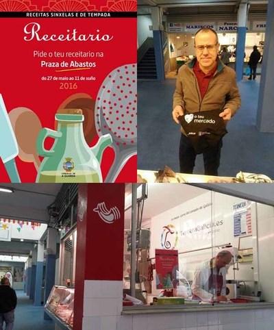 Contina a campaa de entrega do receitario na Praza de Abastos da Guarda