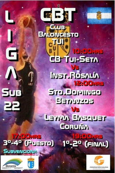 Este sbado celbrase a Liga Sub22 de Baloncesto en Tui