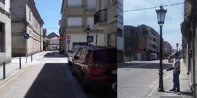O Concello de Tui realiza melloras no mobiliario urbano