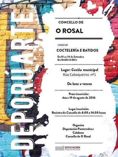 Curso gratuito de coctelera e batidos sen alcol no Rosal