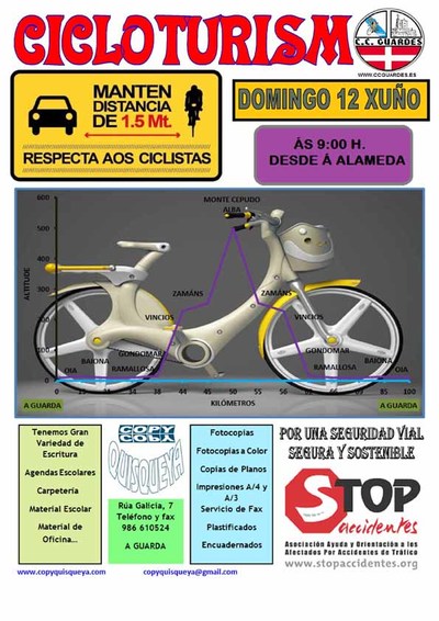 Sada cicloturismo co Clube Ciclista Guards o domingo 12 de xuo de 2016