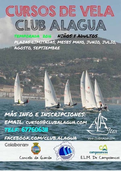 Cursos de vela del Club Alagua en A Guarda
