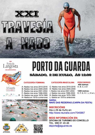 21 edicin da Travesa a nado da Guarda este sbado