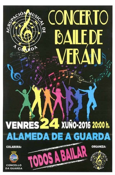 Concerto Baile de Vern o venres 24 de xuo na Alameda de A Guarda