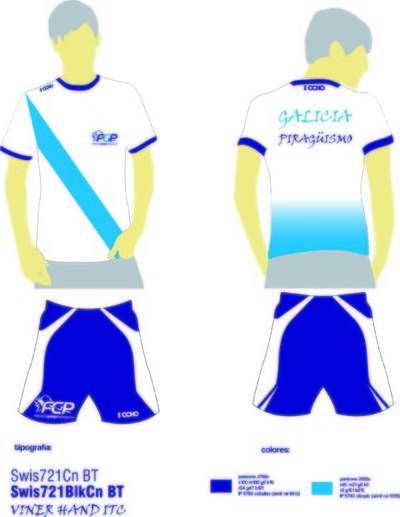 La federacin gallega de piragismo presenta el nuevo diseo de la ropa de competicin