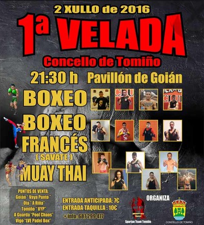 1 Velada Concello de Tomio de Boxeo o 2 de xullo de 2016