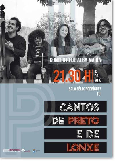 Concerto de Alba Mara este venres en Tui dentro do ciclo -Cantos de preto e de lonxe-