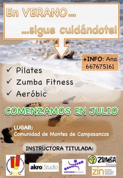 A Comunidade de Montes de Camposancos organiza cursos de pilates, aerbic e zumba fitness