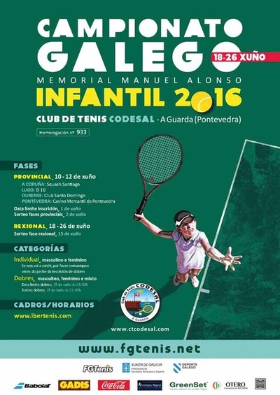 Comienza el gallego infantil de Tenis en A Guarda