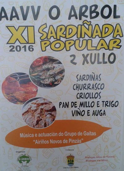 XI Sardiada Popular o 2 de xullo en Vilachn - Tomio