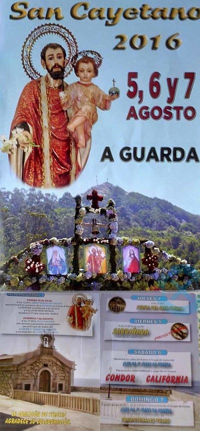 Festas na honra de San Cayetano do 4  7 de Agosto na Guarda