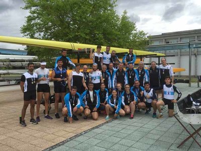 Lluvia de medalas para el Club de Remo do Mio Tui-Setaen el Campeonato Gallego de Remo Olmpico juvenil, absoluto y veteranos
