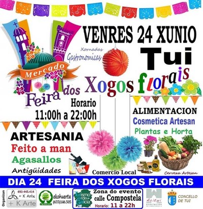Feira dos Xogos Florais este Venres en Tui