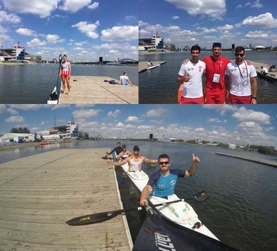 Cuatro palistas del Kayak Tudense, en el Europeo de Mosc