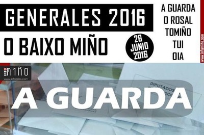 Resultados Elecciones Generales 26J2016 no Concello de A Guarda