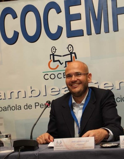 Anxo Queiruga, elixido presidente de COCEMFE, a entidade estatal que aglutina toda a discapacidade fsica e orgnica