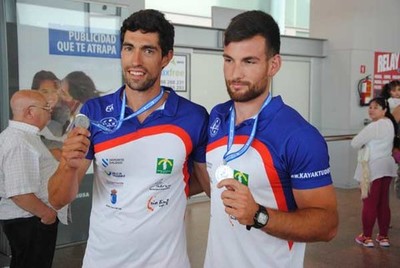 Gabriel Campo Pavn y Rubn Milln ya tienen sus medallas en casa