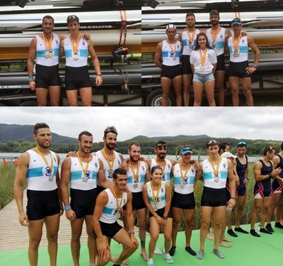 El Club Remo do Mio Tui hace historia al conseguir por primera vez  una plata en el ocho con timonel