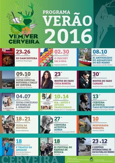 Vi(m)ver Cerveira, programa verao 2016