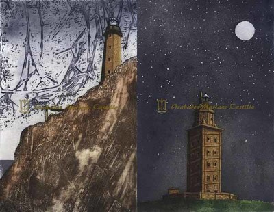 Inauguracin da exposicin -Casas de luz-, mostra de grabados de Mariano Castillo sobre os faros galegos 