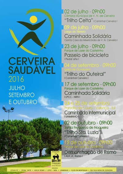 -Cerveira Saudvel- prope diversas atividades ao ar livre