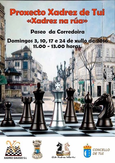  Xornadas de promocin do xadrez os domingos de xullo no Paseo da Corredoira