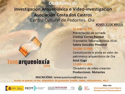Oia acolle este xoves un Obradoiro de Telearqueoloxa