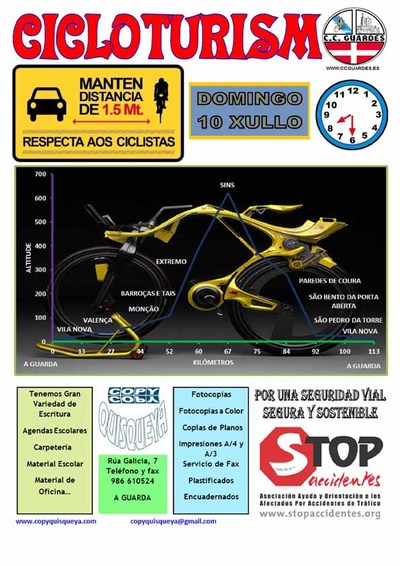Sada cicloturismo co Clube Ciclista Guards o domingo 10 de xullo de 2016