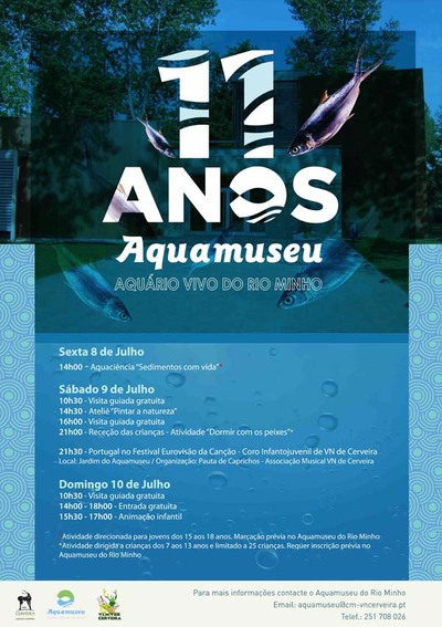 Aquamuseu de Cerveira sopra 11 velas com festa para todos