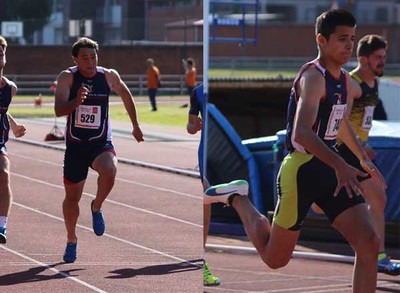 El guards Sergio Rodrguez, vencedor de las series municipales viguesas en el sector de velocidad
