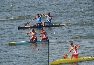 Tres palistas del Kayak Tudense, en el Europeo Sub-23
