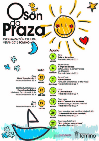 A reformada Praza do Seixo centra a actividade cultural de vern en Tomio