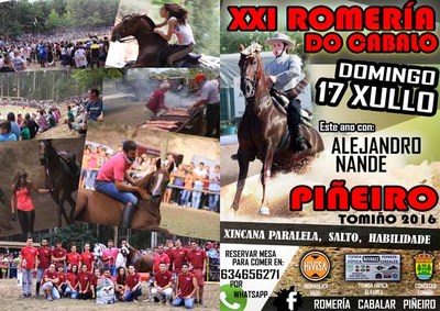 Pieiro celebra este domingo la XXI Romera do Cabalo