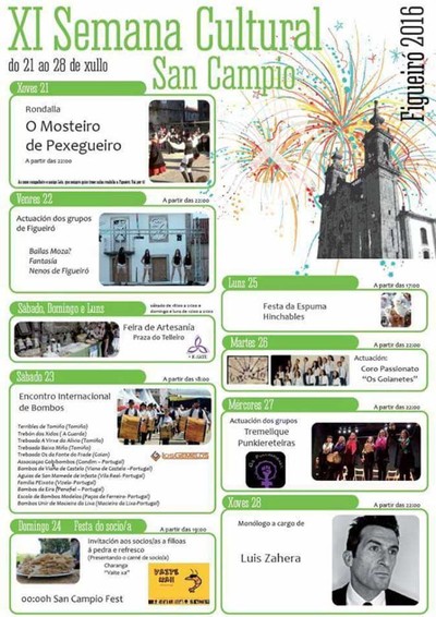 XI Semana Cultural de San Campio en Figueir do 21  28 de xullo de 2016