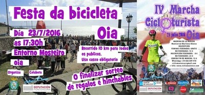 Oia acolle esta fin de semana a Festa da bicicleta e a IV Marcha Cicloturista