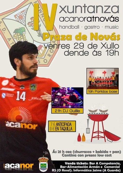 IV Xuntanza do Acanor Atl. Novs este venres 29 de xullo