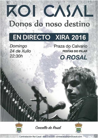 Concerto de Roi Casal este Domingo no Rosal
