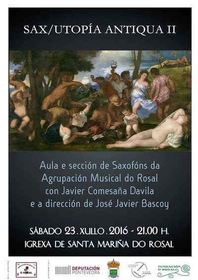 Concerto Sax/Utopa Antiqua II este sbado no Rosal