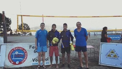 Gaadores do torneo de volley praia celebrado a pasada fin de semana na Guarda 